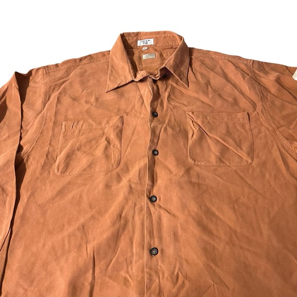 Cypress Live Life - Men’s 100% silk Button Down Shirt Sz XXL - Picture 2 of 5
